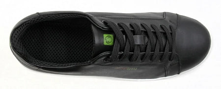 Кеды ортопедические женские кожаные Ортомода 61145-Х-601С демисезонные со съемной стелькой черные фото 4