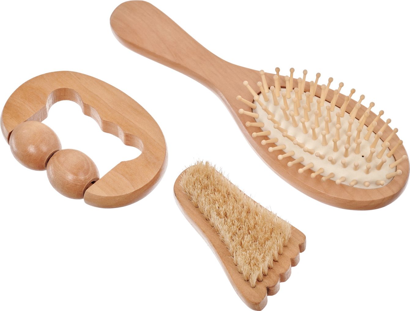 Набор подарочный: расческа, массажер, щетка щетина KZ 0955 фото 3