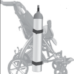 Крепление для вертикального кислородного баллона 6,5л (Только для Patron ТОМ 4) фото 1