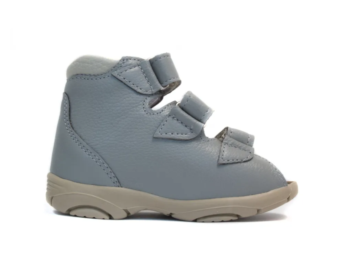 Сандалии с открытым носом Б3-142-037-051-1 цвет серый/бежевый фото 7