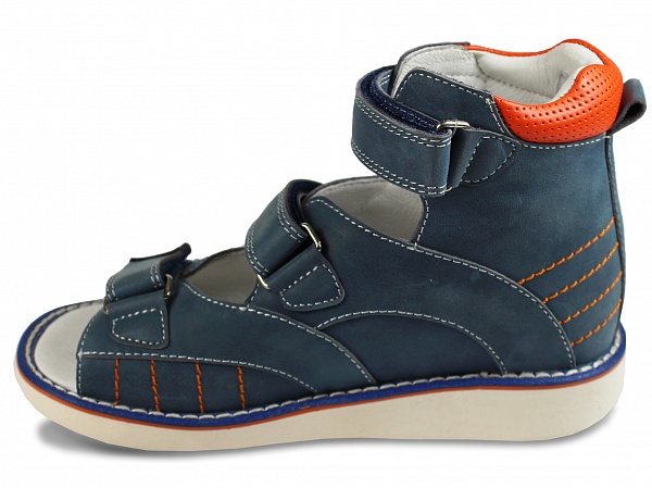 Сандалии ортопедические открытый нос на мальчика 15-320М  фото 3