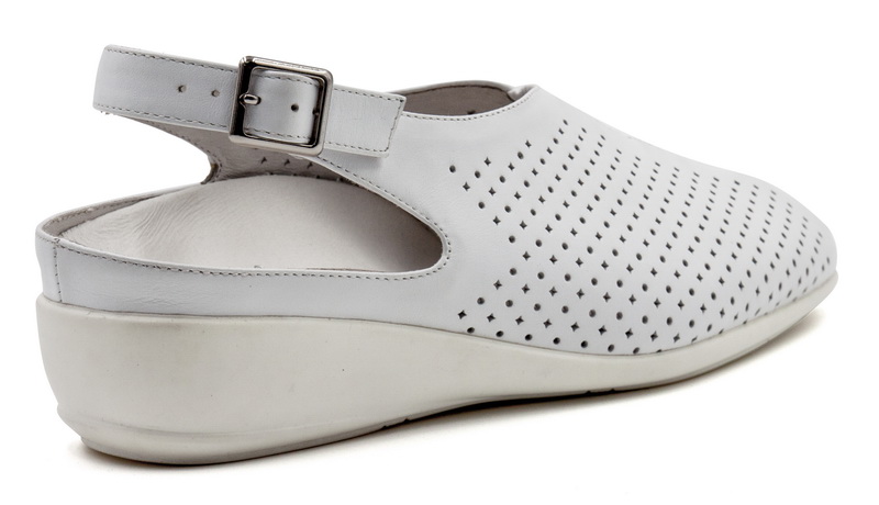 Босоножки ортопедические женские Ортомода 8248 КП/р для стопы с косточкой белые  фото 3