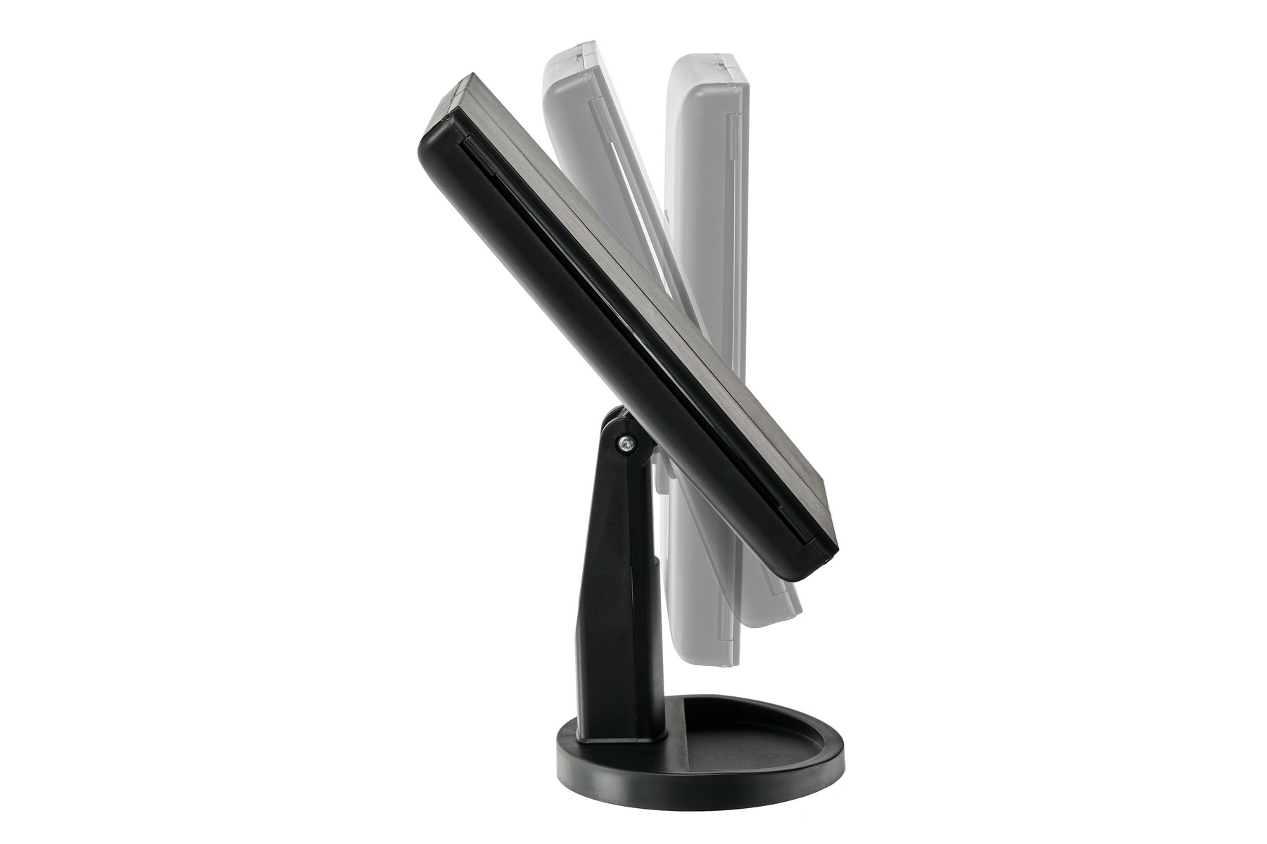 Настольное 3D зеркало с подсветкой и с увеличением для макияжа, раскладное, 24 LED лампы фото 5