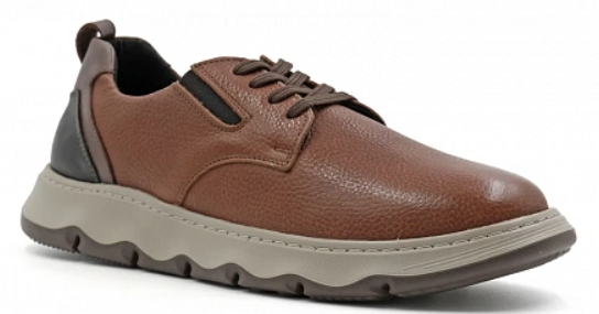 Кроссовки мужские (обувь ортопедическая сложная без утепленной подкладки) цв. коричневый 97316-Х-002 фото 3