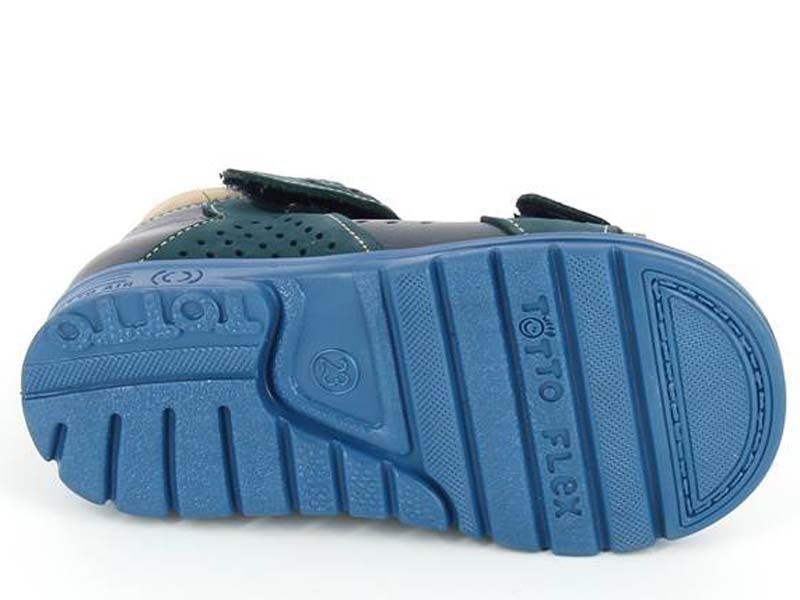 Босоножки  детские с открытым носом, цв.джинс/беж М 025-3,13,18 фото 3