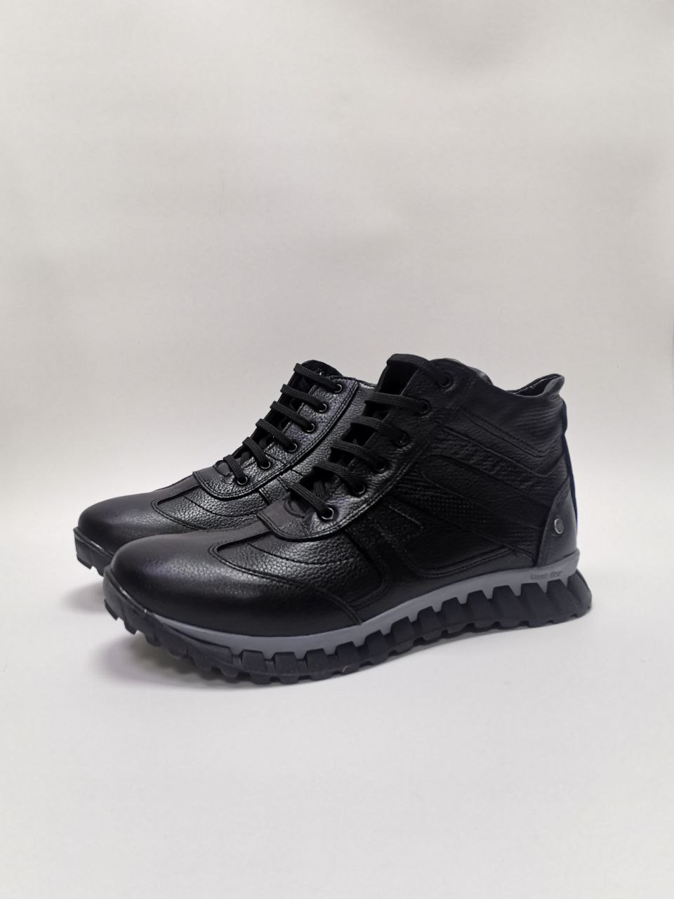 Ботинки ортопедические мужские демисезонные Ортомода 92460-Х-101 черные увеличенной полноты фото 3