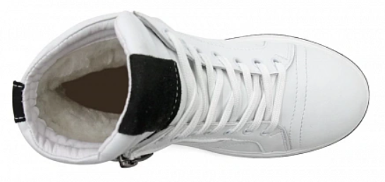 Ботинки ортопедические женские зимние Ортомода 85314-905-Х белые кожаные с молнией фото 5