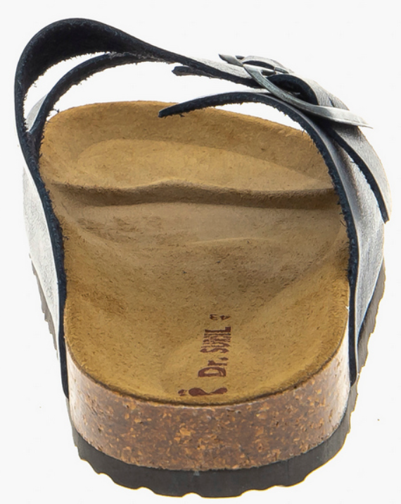 Сандалии мужские из натуральной кожи, с пробковой анатомической стелькой, синие Сурсил Орто 1718U-2 фото 2