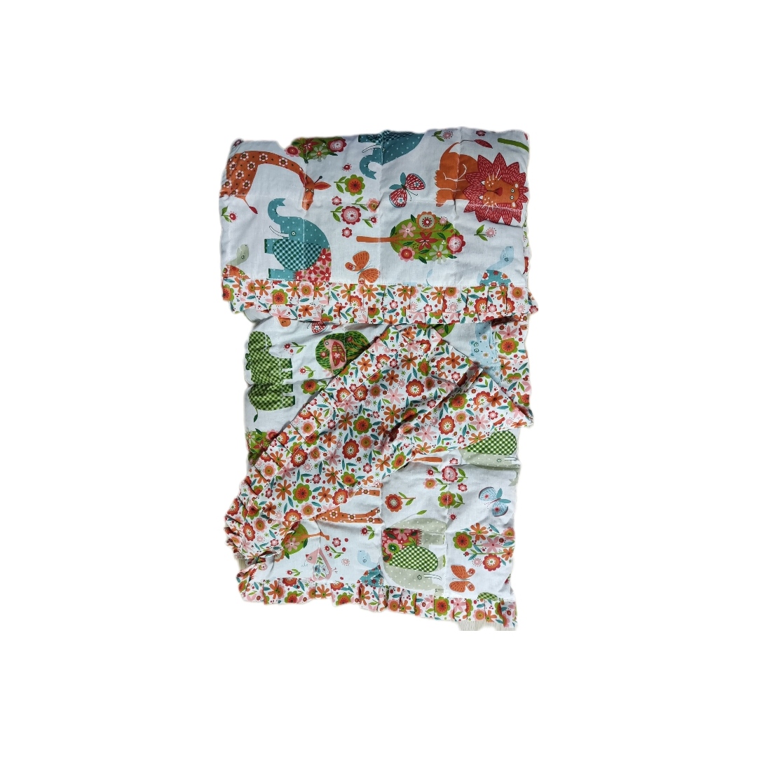 Утяжеленный плед с рюшами "Зоосад/Лютики" 90*120 вес 1,65 кг ОМТ-17.З  фото 1